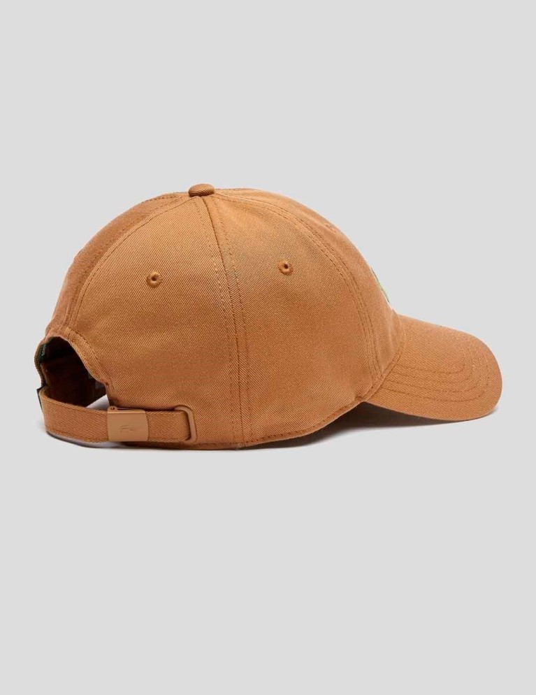 Gorra LACOSTE gorra ajustável em sarga de algodão ecológico leafy